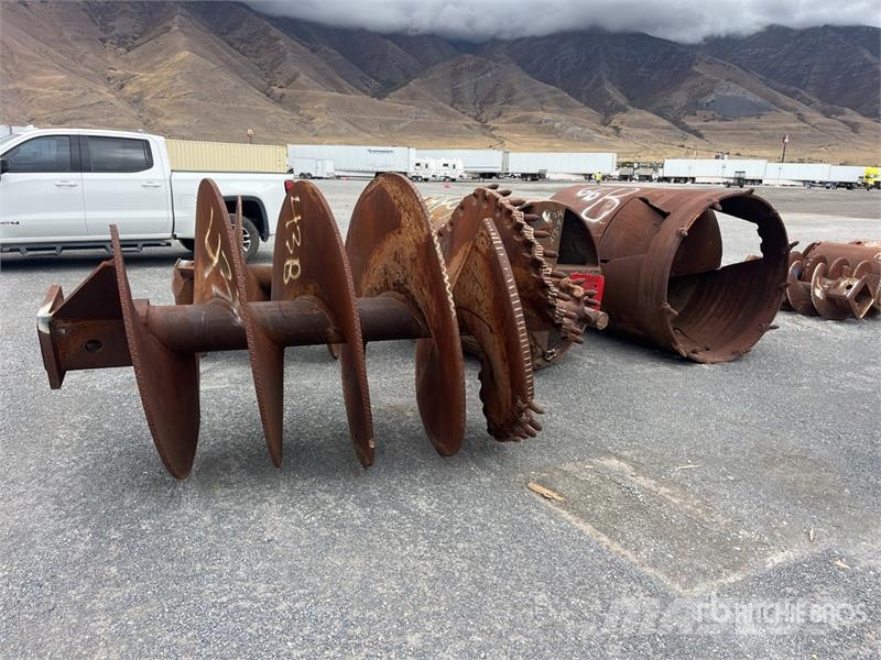 Quantity of (4) Rock Auger Attachment Olaj és Gáz fúró eszközök