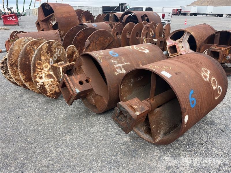 Quantity of (4) Rock Auger Attachment Olaj és Gáz fúró eszközök