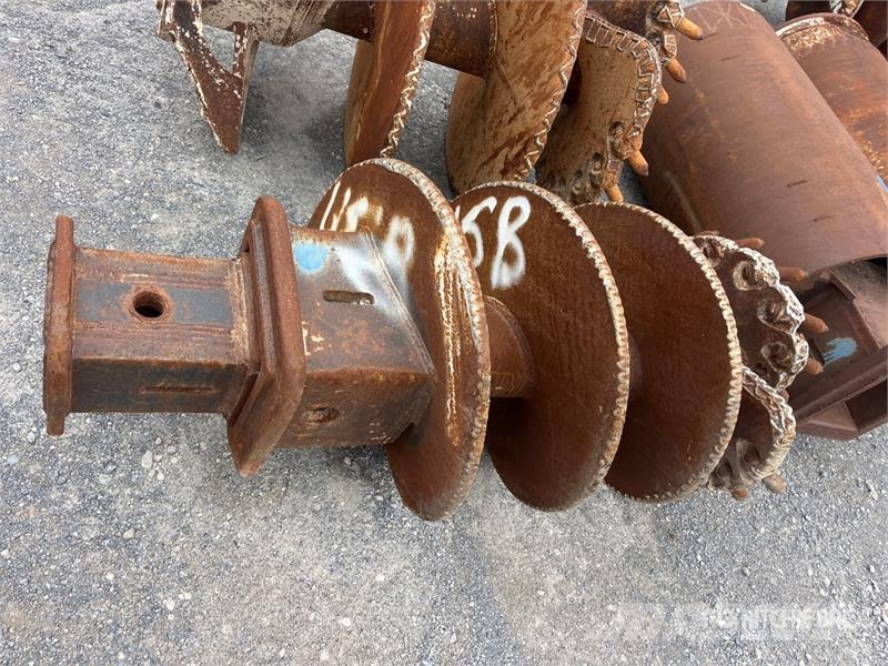 Quantity of (4) Rock Auger Attachment Olaj és Gáz fúró eszközök