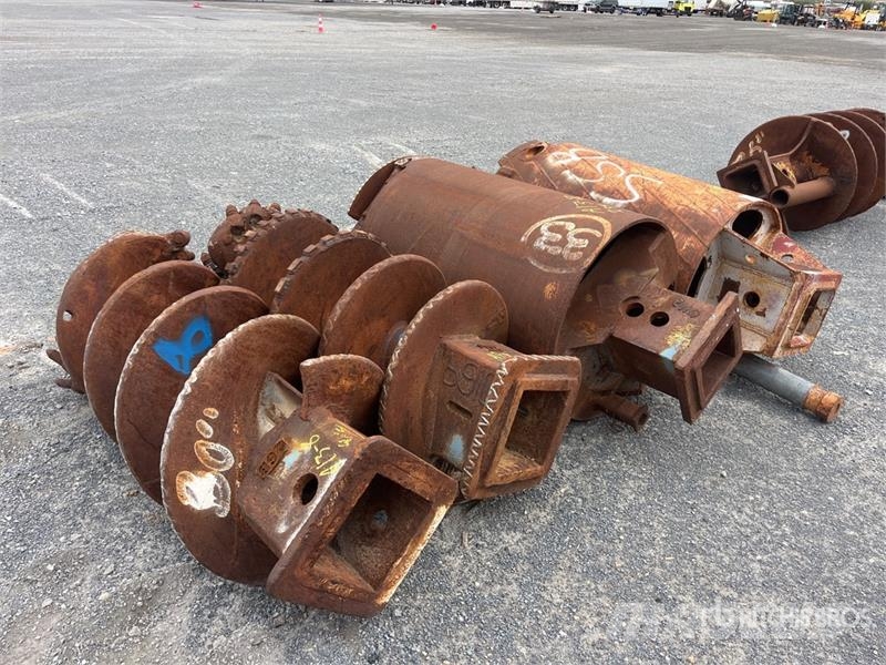 Quantity of (4) Rock Auger Attachment Olaj és Gáz fúró eszközök
