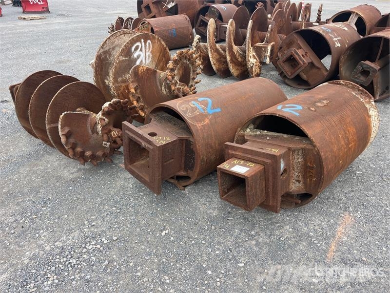 Quantity of (4) Rock Auger Attachment Olaj és Gáz fúró eszközök