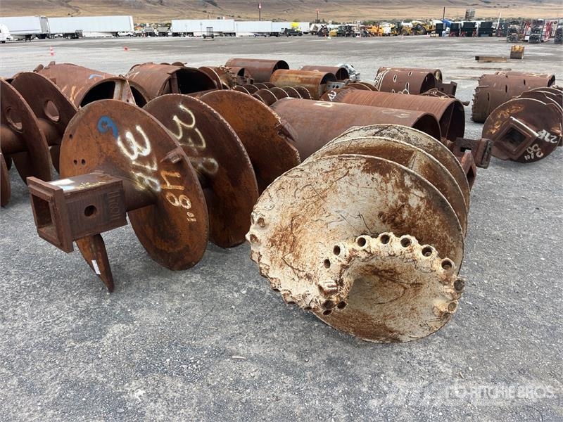 Quantity of (4) Rock Auger Attachment Olaj és Gáz fúró eszközök