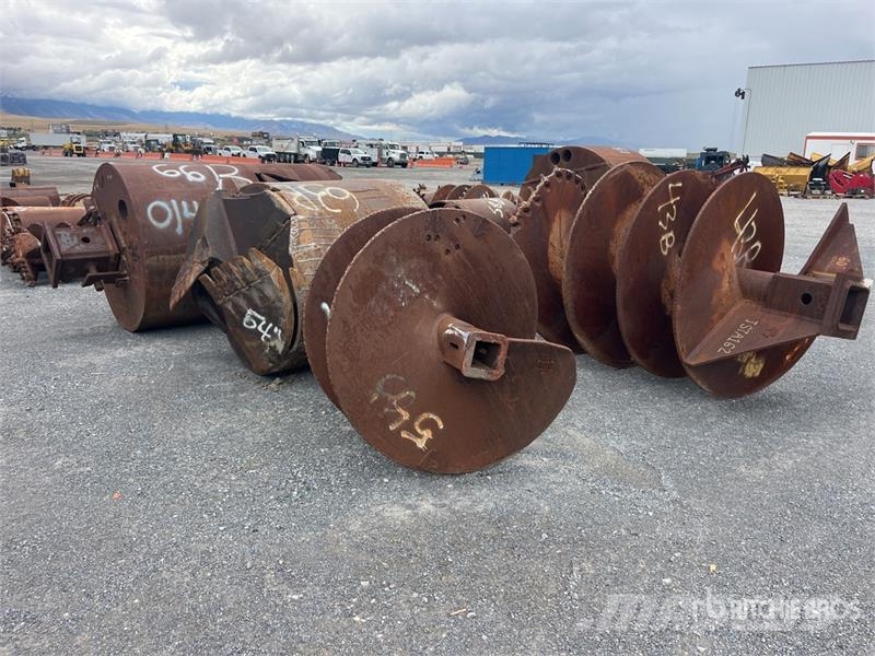 Quantity of (4) Rock Auger Attachment Olaj és Gáz fúró eszközök