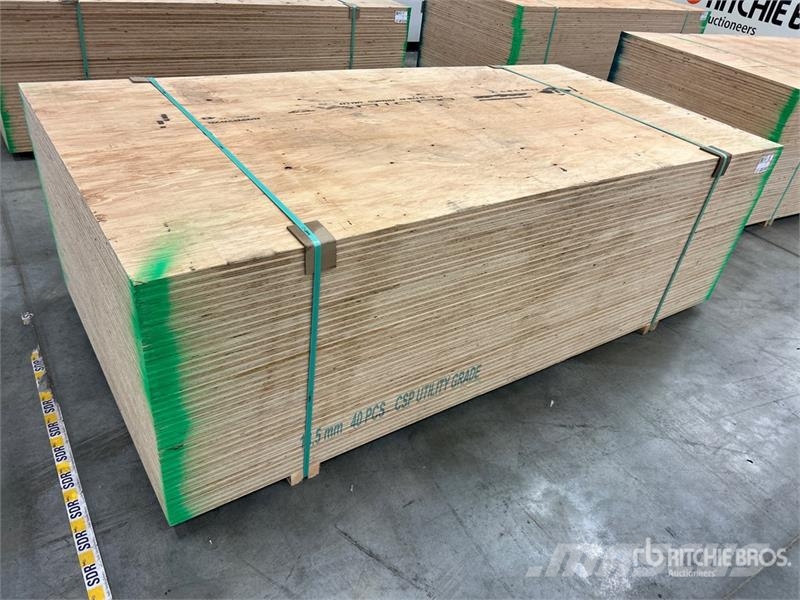 Quantity of (40) 3/4 in 4x8 CSP/DFP No Stamp Plywo Andre komponenter