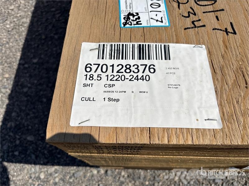 Quantity of (40) 3/4 in 4 ft x 8 ft CSP/DFP No Sta Other components