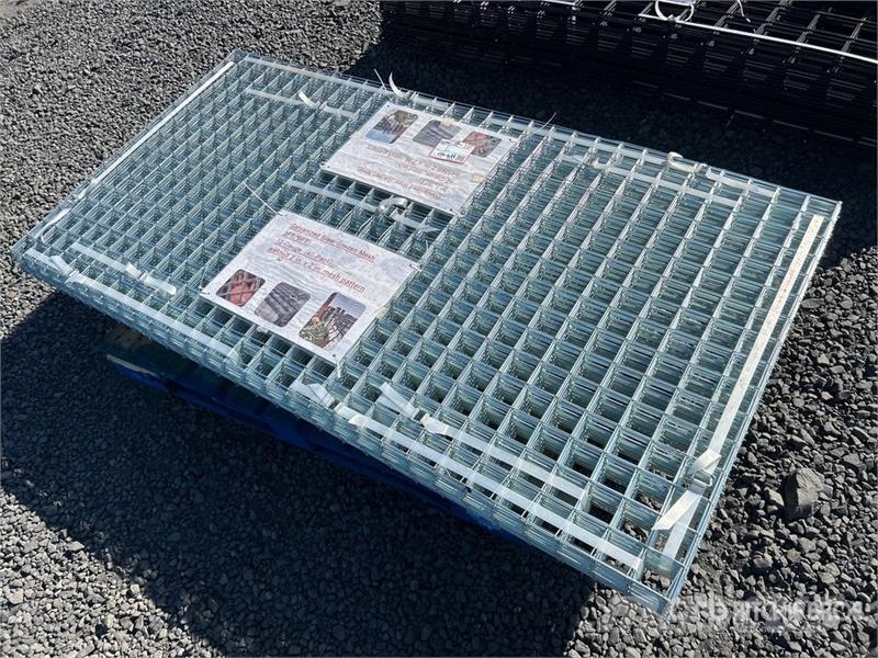 Quantity of (40) 3 ft x 6 ft Galvanized Garden Mes Verricelli, paranchi e sollevatori per materiali