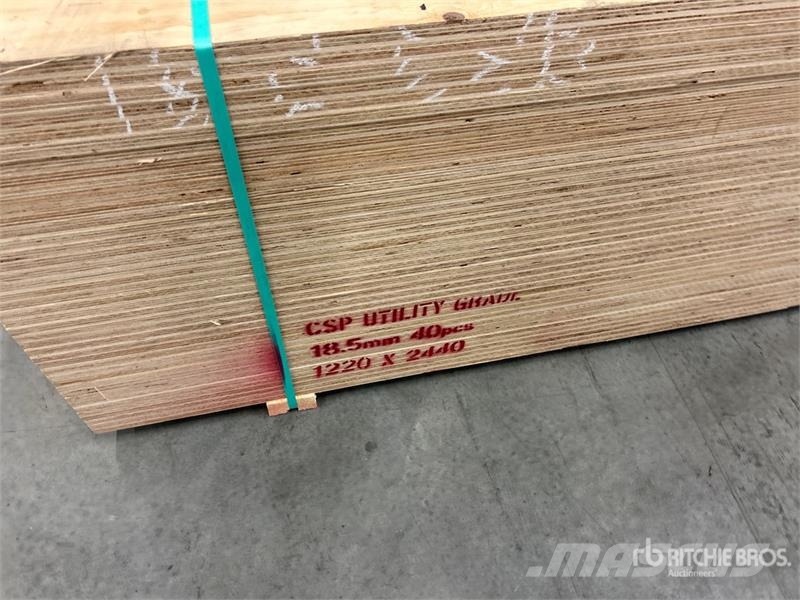 Quantity of (40) 4 ft x 8 ft (18.5 mm Thick) 3/4 i Andre komponenter