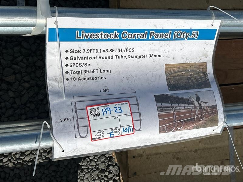 Quantity of (5) 7.9 ft x 3.8 ft Corral Livestock P Ostale mašine i oprema za stoku