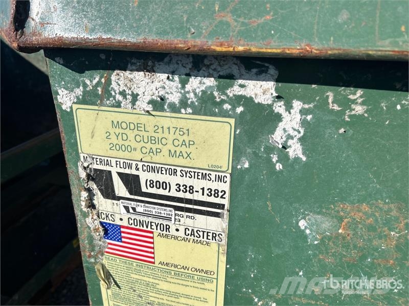Quantity of 5 ft 4 in 2 cyd Self-Dumping Hopper Silosi i levci