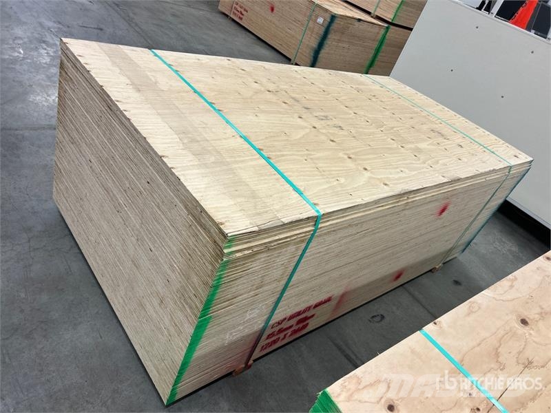 Quantity of (50) 5/8 in 4x8 CSP/DFP No Stamp Plywo Andre komponenter
