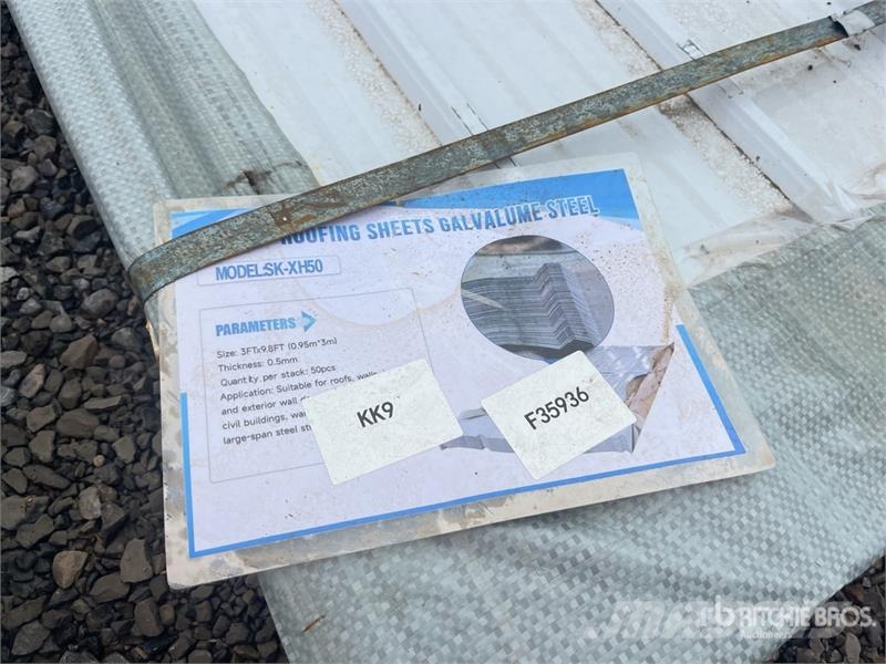 Quantity of (50) SKLP SK-XH50 9.8 ft x 3 ft Galva Verricelli, paranchi e sollevatori per materiali