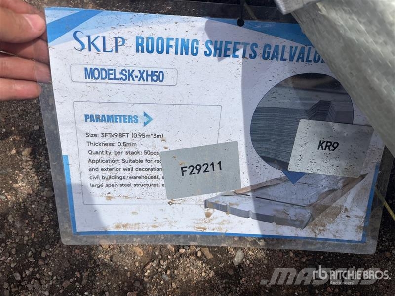 Quantity of (50) SKLP SK-XH50 3 ft x 10 ft Galval المصاعد والرافعات المادية