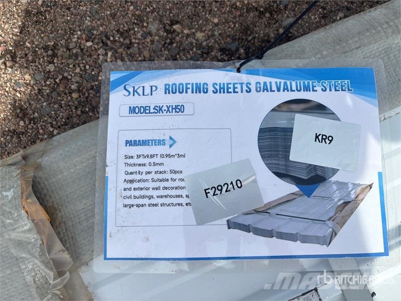 Quantity of (50) SKLP SK-XH50 3 ft x 10 ft Galval المصاعد والرافعات المادية