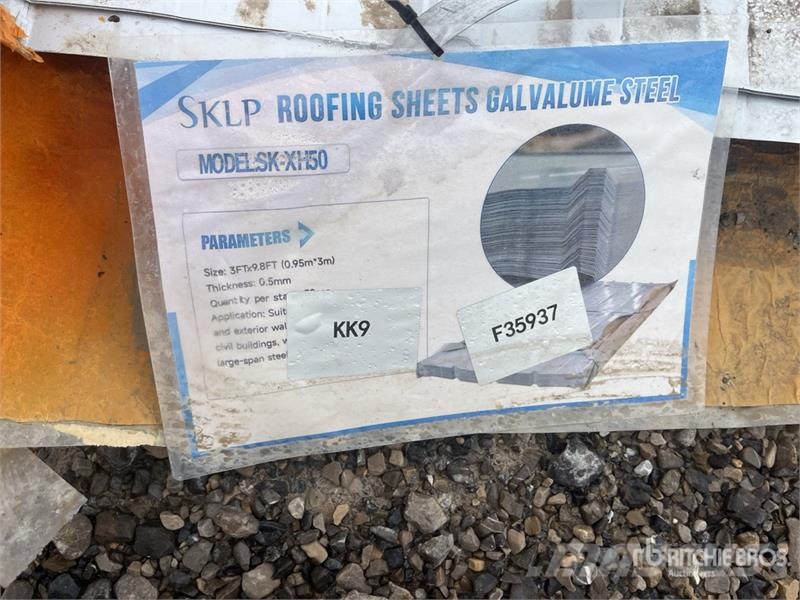 Quantity of (50) SKLP SK-XH50 9.8 ft x 3 ft Galva Verricelli, paranchi e sollevatori per materiali