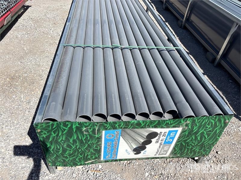 Quantity of (58) 3 in x 20 ft Grey UPVC Rigid Non- Talhas, guinchos e elevadores de materiais