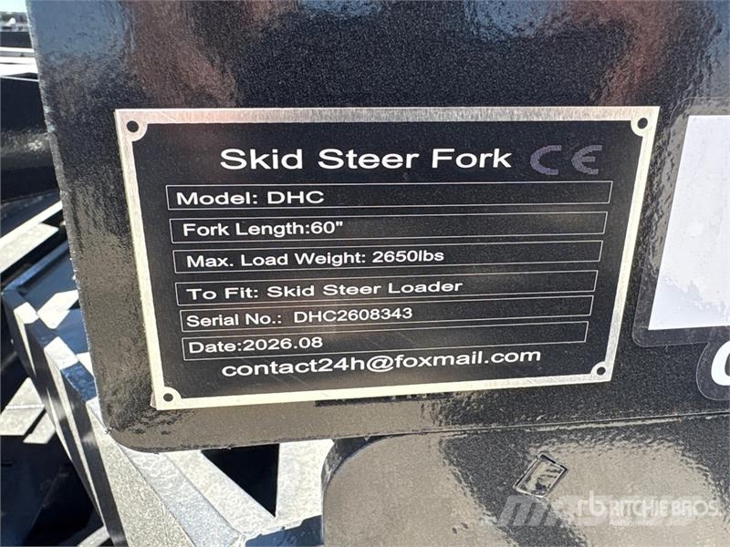 Quantity of (6) GIYI GY-DHC 60 in Skid Steer Fork Вили