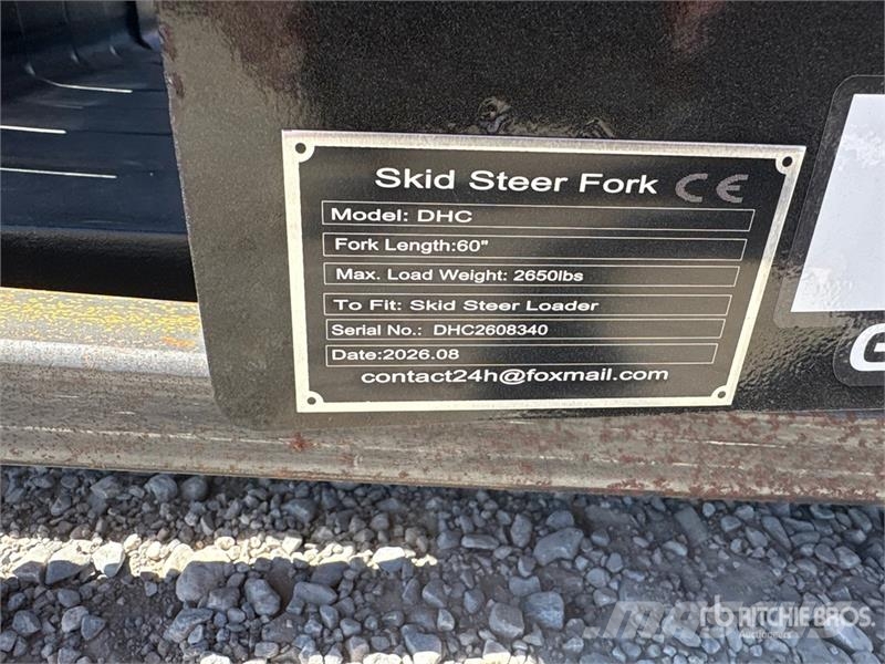 Quantity of (6) GIYI GY-DHC 60 in Skid Steer Fork Вили