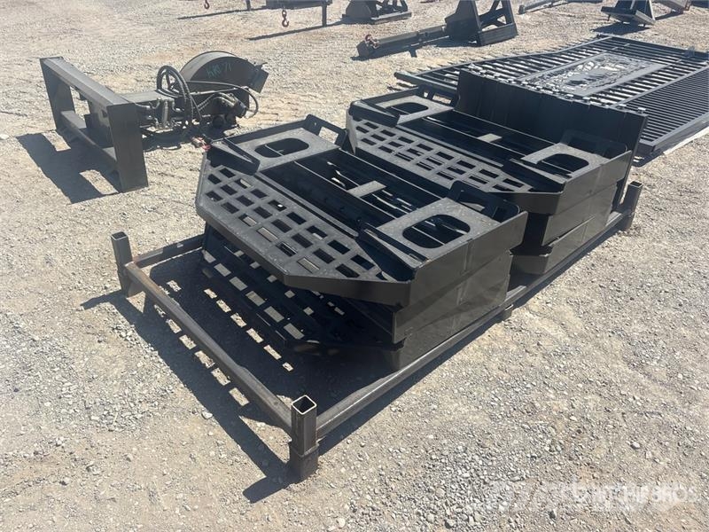 Quantity of (6) GIYI GY-DHC 60 in Skid Steer Fork Вили