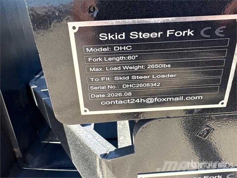 Quantity of (6) GIYI GY-DHC 60 in Skid Steer Fork Вили