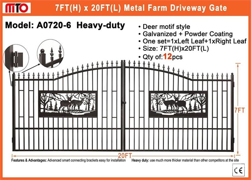 Quantity of (6) MTO A0720-6 20 ft x 7 ft Wrought Outras máquinas agrícolas