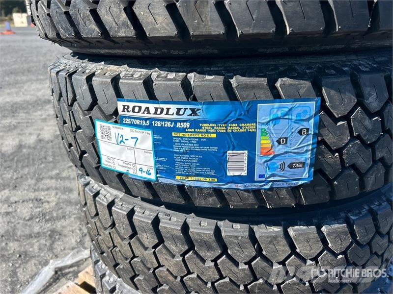 Quantity of (6) Roadlux 225/70R19.5 Tires (Unused) الإطارات والعجلات والحافات