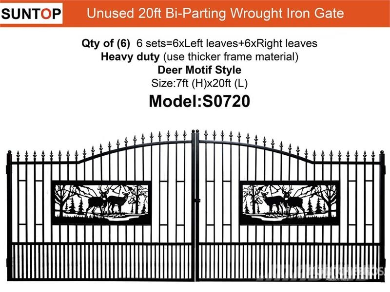  Quantity of (6)  SUNTOP S0720 20 ft Wrought Iron B Další