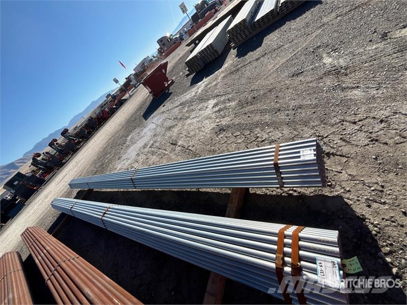 Quantity of (61) 1 5/8 od 288 in galvanized pipe Vintsid, telfrid ja materjaliliftid