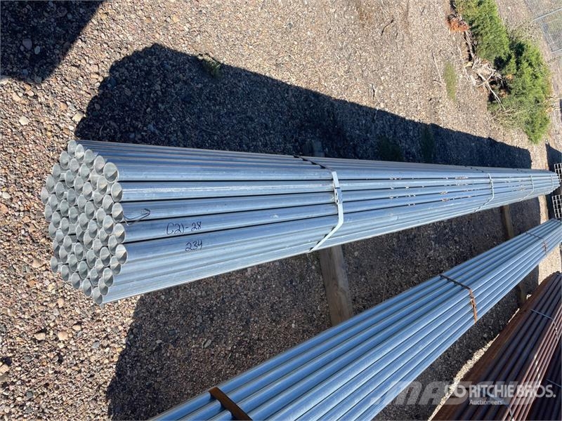 Quantity of (61) 1 5/8 OD 24 ft Steel Drugi deli