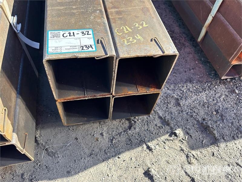  Quantity of 6x6 s1 24' Square Tubing Drugi deli