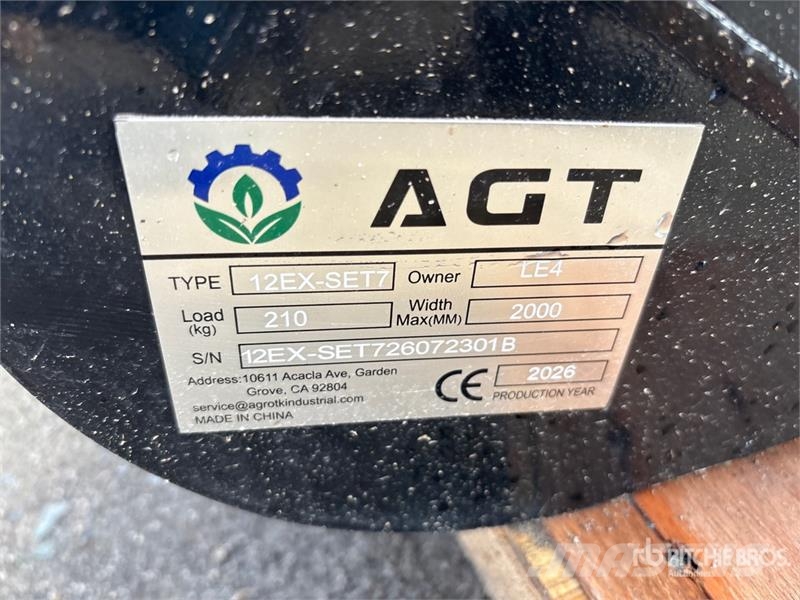 Quantity of (7) AGT 12EX-SET7 Mini Excavator Atta Outros componentes