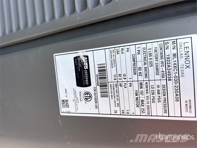 Quantity of (7) Air Conditioner (Unused) Equipamento de aquecimento e descongelamento