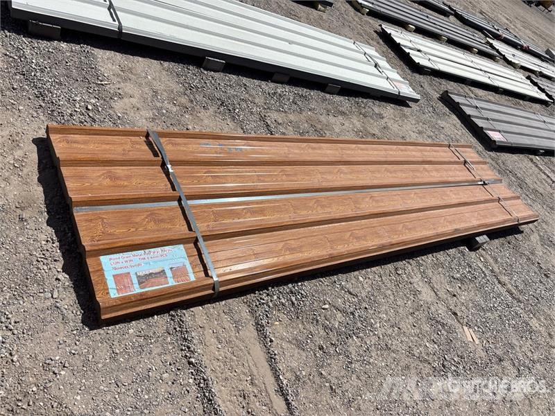 Quantity of (70) 12 ft x 3 ft Wood Grain Metal Roo Seilwinden, Bauaufzüge und Lastenaufzüge