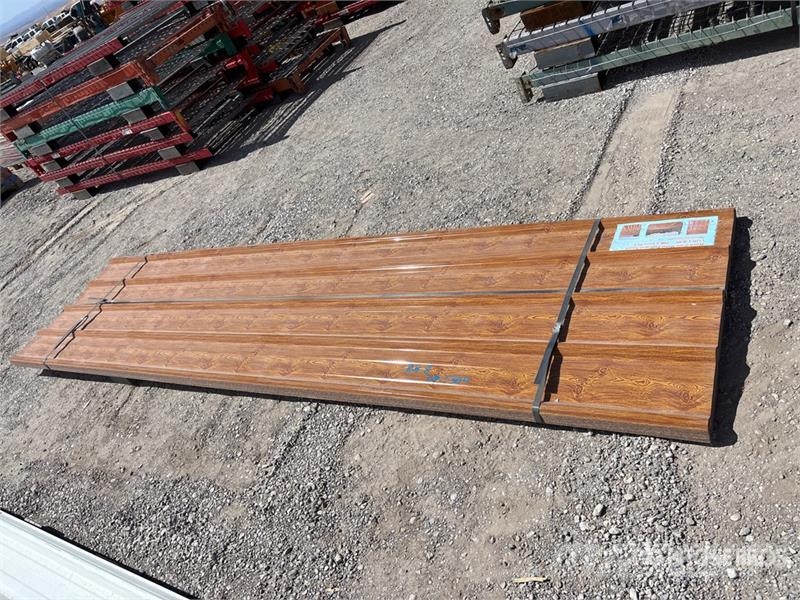 Quantity of (70) 12 ft x 3 ft Wood Grain Metal Roo Seilwinden, Bauaufzüge und Lastenaufzüge