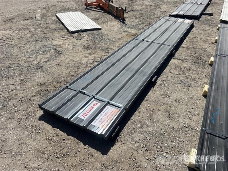  Quantity of (70) 16 Ft x 3 Ft Grey Metal Roof Wall Seilwinden, Bauaufzüge und Lastenaufzüge