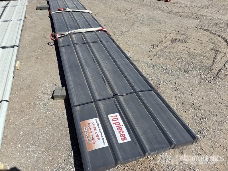 Quantity of (70) 19.69 ft x 3 ft Grey Metal Roof P Seilwinden, Bauaufzüge und Lastenaufzüge