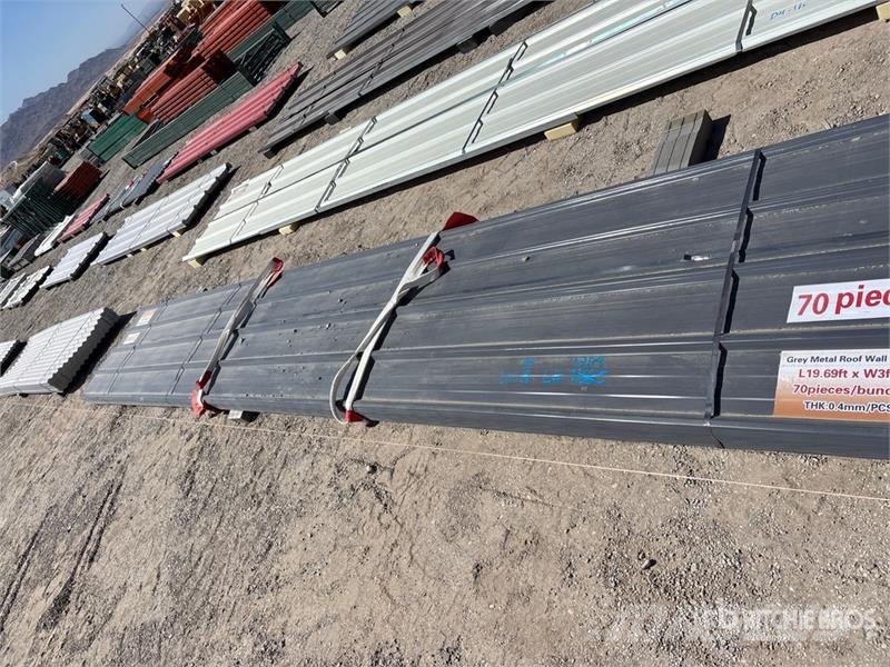 Quantity of (70) 19.69 ft x 3 ft Grey Metal Roof P Seilwinden, Bauaufzüge und Lastenaufzüge