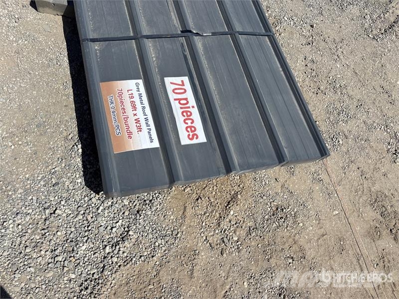 Quantity of (70) 19.69 ft x 3 ft Grey Metal Roof P Seilwinden, Bauaufzüge und Lastenaufzüge