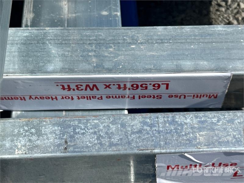  Quantity of (8) 3 ft x 7 ft Metal Forklift Pallet  مكونات أخرى