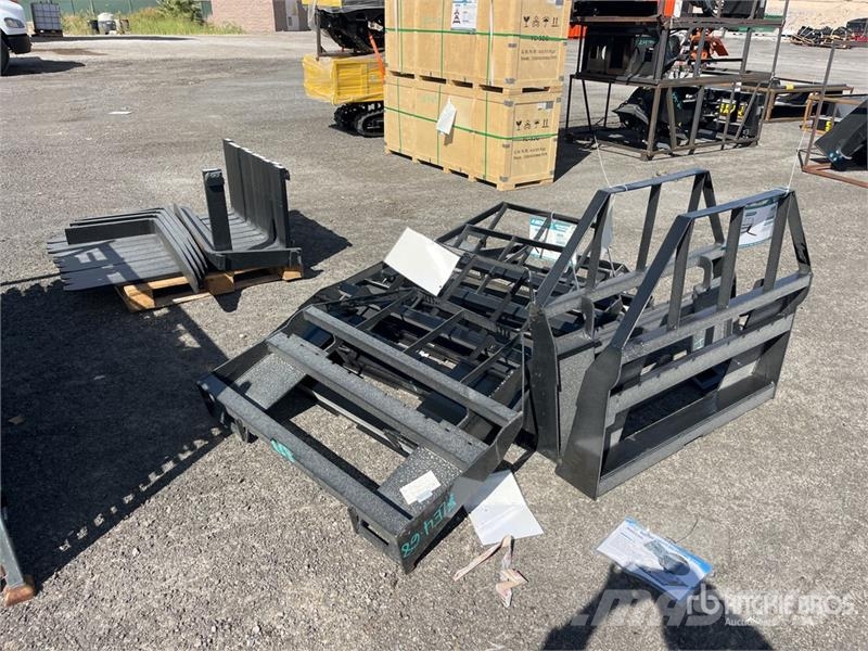 Quantity of (8) Mower King SA 48 in Skid Steer Fo Fourche