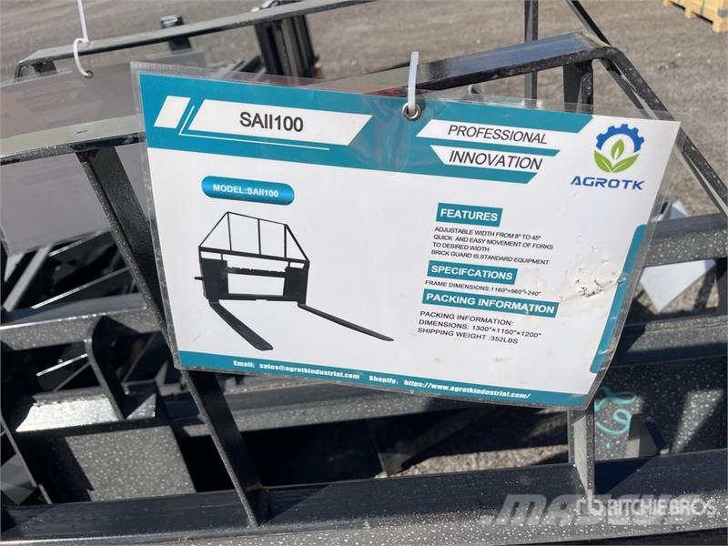 Quantity of (8) Mower King SA 48 in Skid Steer Fo Fourche