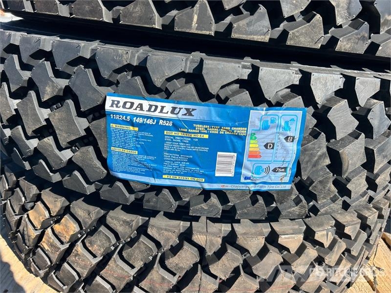  Quantity of (9) Roadlux 11R24.5 Tires (Unused) الإطارات والعجلات والحافات