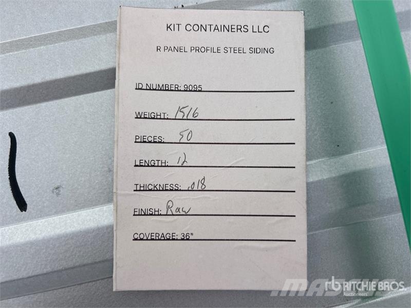 Quantity of Kit Containers 36 in x 12 ft Steel R Verricelli, paranchi e sollevatori per materiali