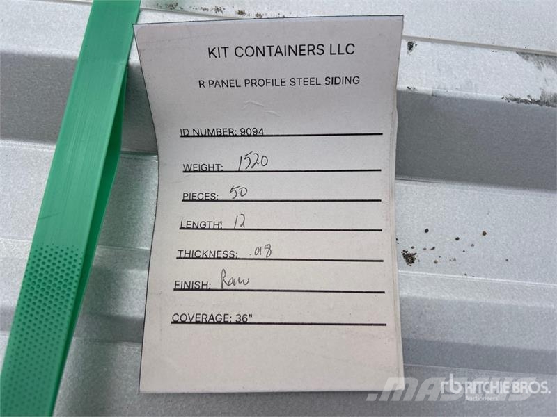 Quantity of Kit Containers 12 ft x 36 in Steel R Verricelli, paranchi e sollevatori per materiali