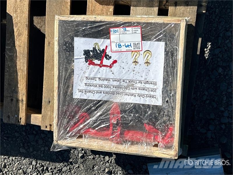 Quantity of Ratchet Load Binders and 20 ft Chains Andet tilbehør