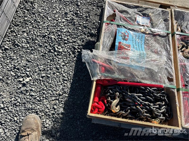  Quantity of Ratchet Load Binders and 20 ft Chains  مكونات أخرى