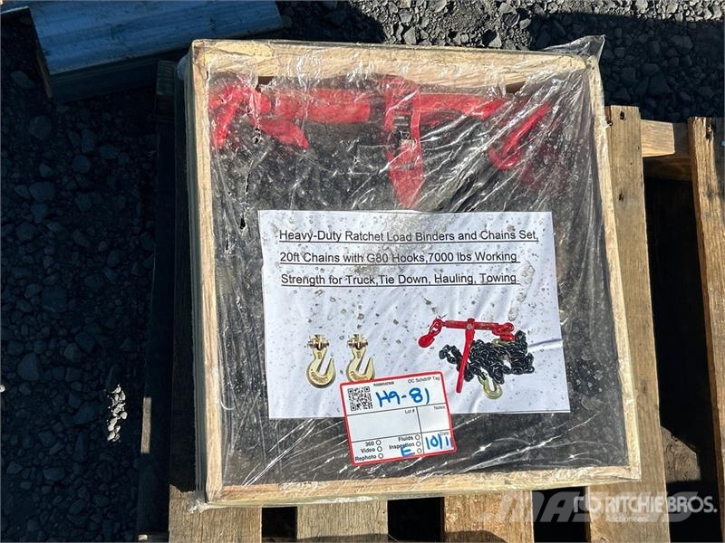 Quantity of Ratchet Load Binders and 20 ft Chains Andet tilbehør
