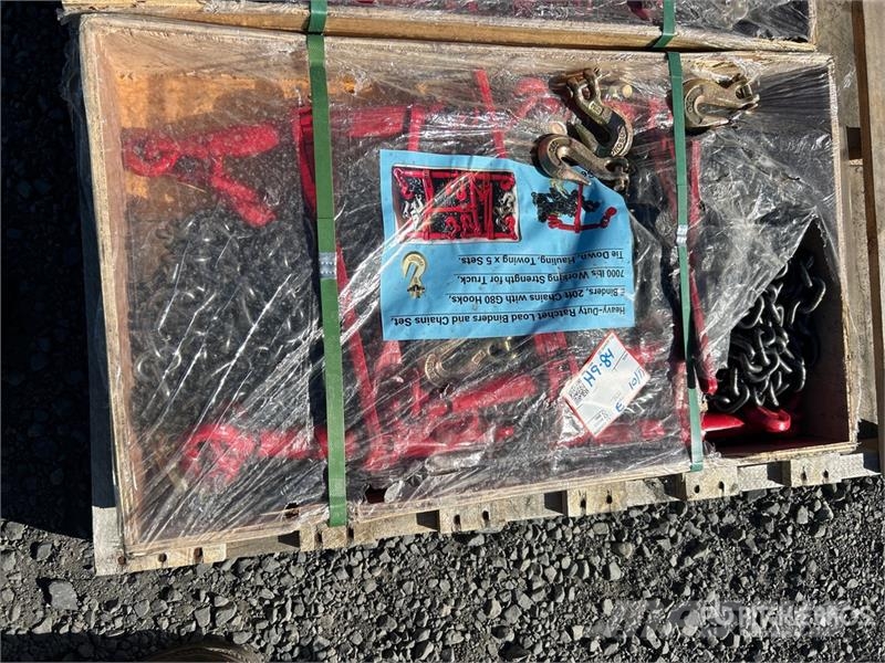  Quantity of Ratchet Load Binders and 20 ft Chains  مكونات أخرى