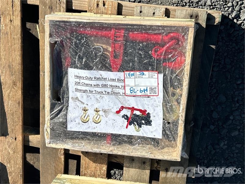 Quantity of Ratchet Load Binders and 20 ft Chains Andet tilbehør