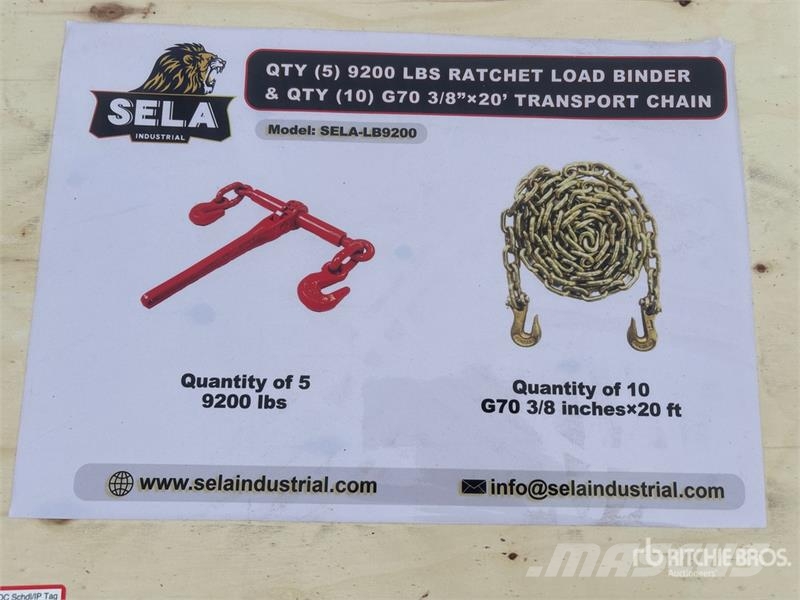 Quantity of SELA LB9200 Ratchet Binders & Transpo Drugi deli