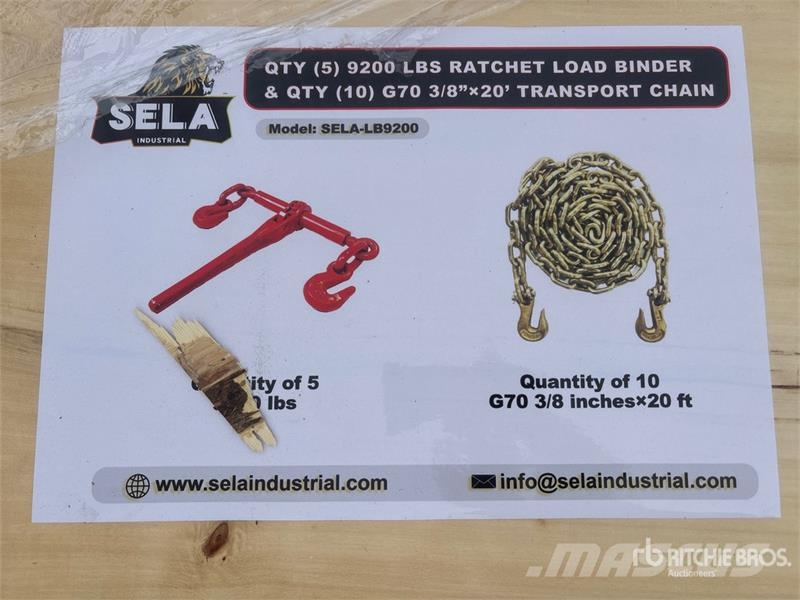  Quantity of  SELA LB9200 Ratchet Binders & Transpo مكونات أخرى
